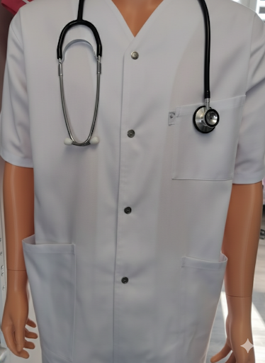 Blouse médicale blanche homme