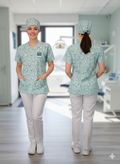 Unisex dental scrub top