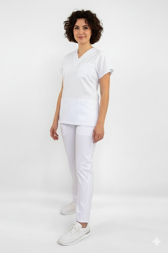 Unisex V-neck scrub set in various colors