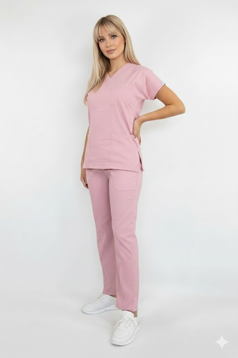 Unisex V-neck scrub set in various colors